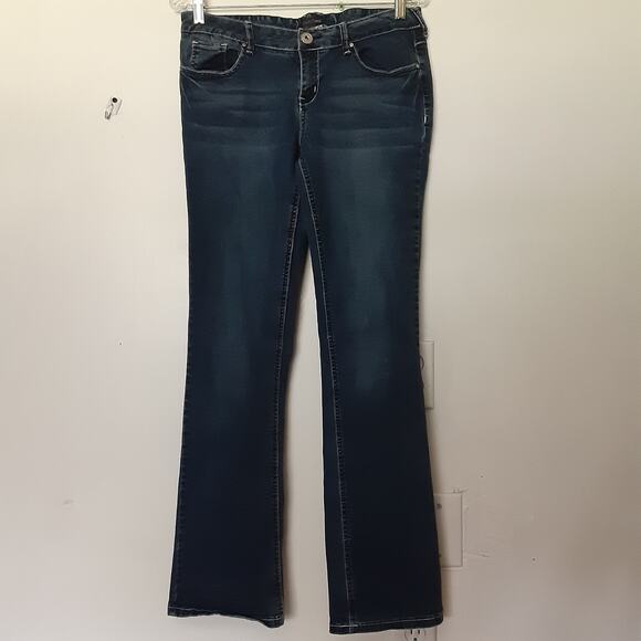 Red Camel Jeans Women's Size 11 Blue Denim Bootcut Jeans Embroidered - Picture 1 of 9